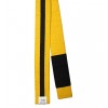 Yellow W Black Stripe Brazilian Jiu Jitsu Belts for Kids , Cotton Material (100% Professional Quality) - Brand New